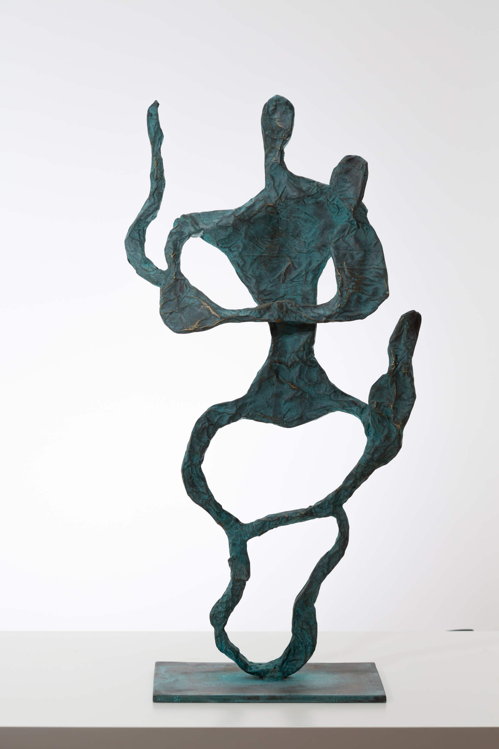 Bronzeskulptur, Mutter oder Vater, Sabine Pelzmann